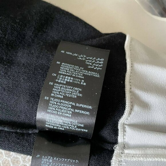 Sandro Paris Women Sakura 2 in 1 Layered Sweater Pullover Round Neck Black White - Picture 9 of 9